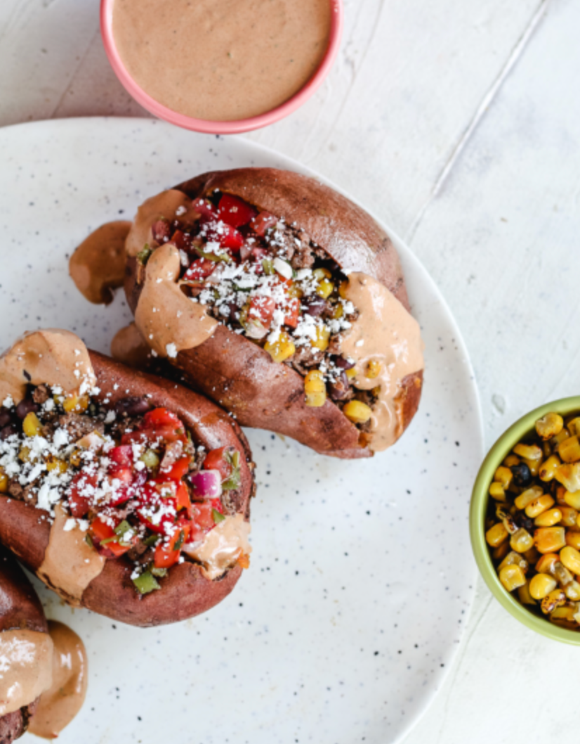 Taco Stuffed Sweet Potatoes