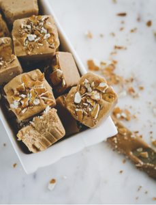 Pumpkin Pretzel Protein Fudge