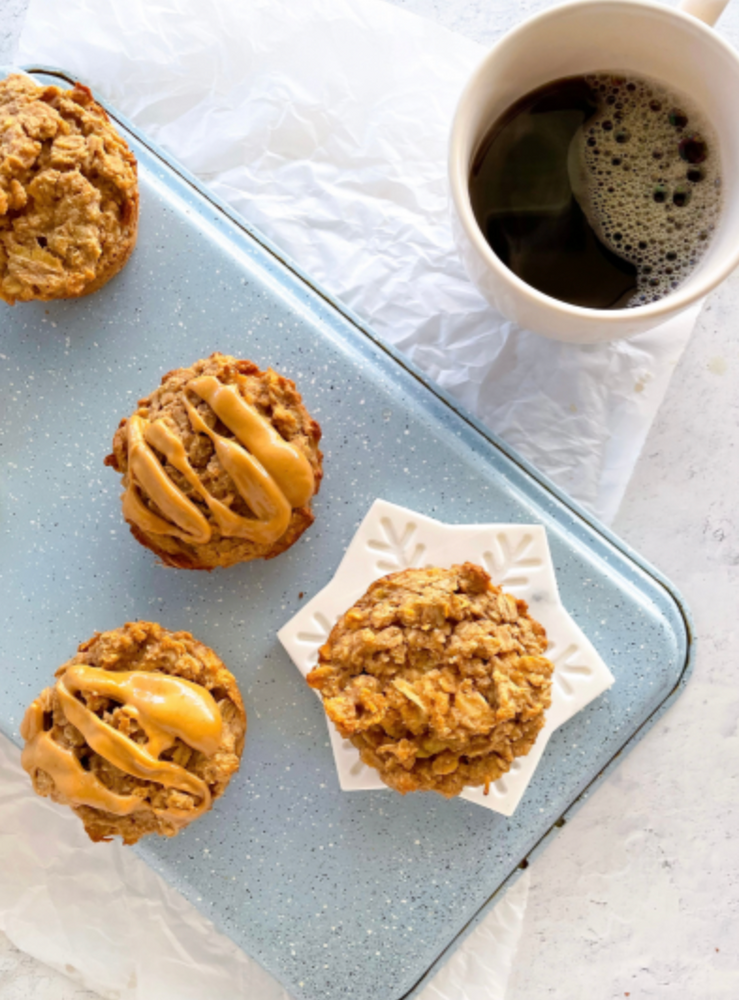 Nutty Apple Baked Oatmeal Cups