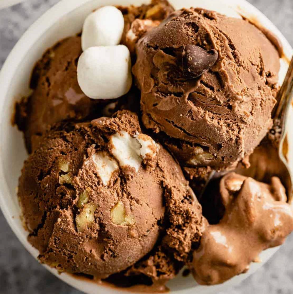 Double Chocolate Rocky Road Creami