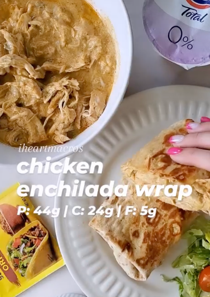 Green Chicken Enchilada Wrap