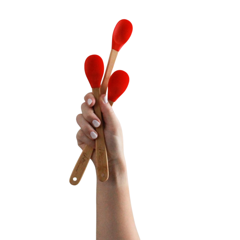 The No Macro Left Behind Mini Spatula Pack (x2) -Red